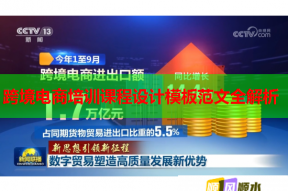 跨境电商培训课程设计模板范文全解析