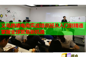 义乌跨境电商实战培训班从入门到精通掌握全球贸易新机遇