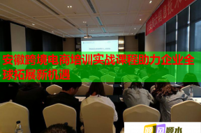 安徽跨境电商培训实战课程助力企业全球拓展新机遇