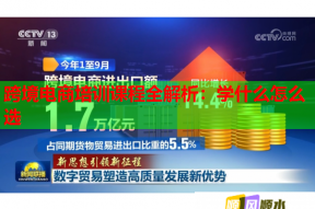 跨境电商培训课程全解析：学什么怎么选